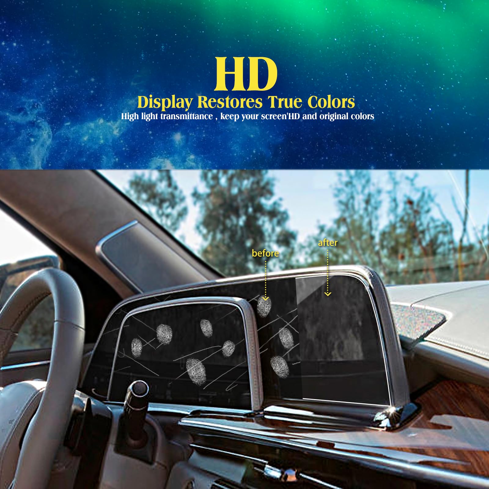 Eueky 2Pcs 2024 2023 Cadillac Escalade Soft Screen Protector Compatible With 2024 2023 2022 2021 Cadillac Escalade/Escalade V Na